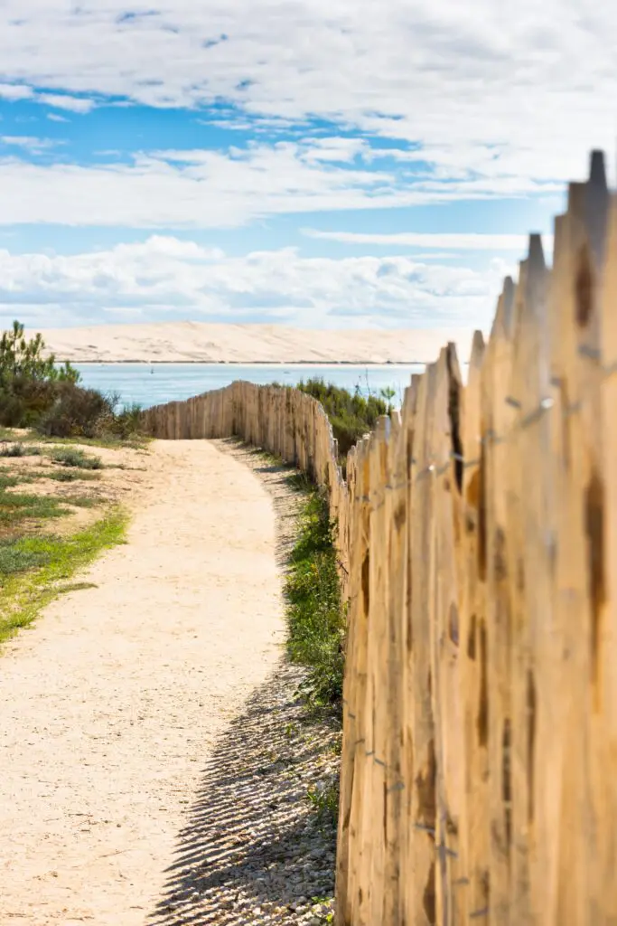 Wooden Fence By The Beach