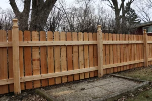 spaced wood fence semi privacy