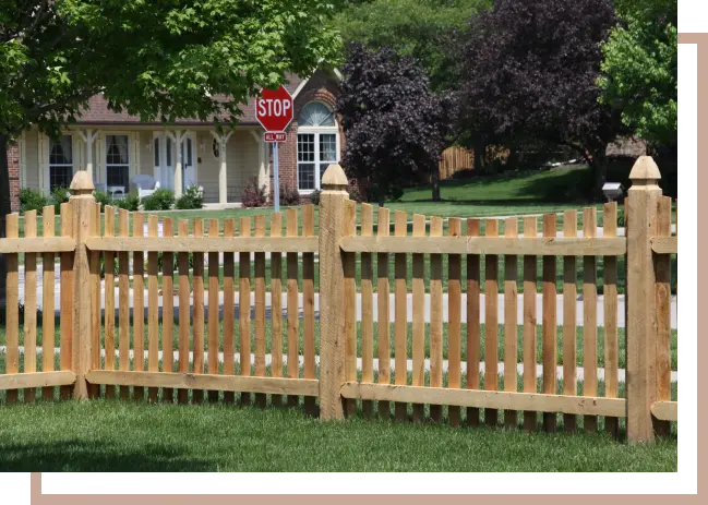 Cedar Fence Posts, Cedar Fence Spaced