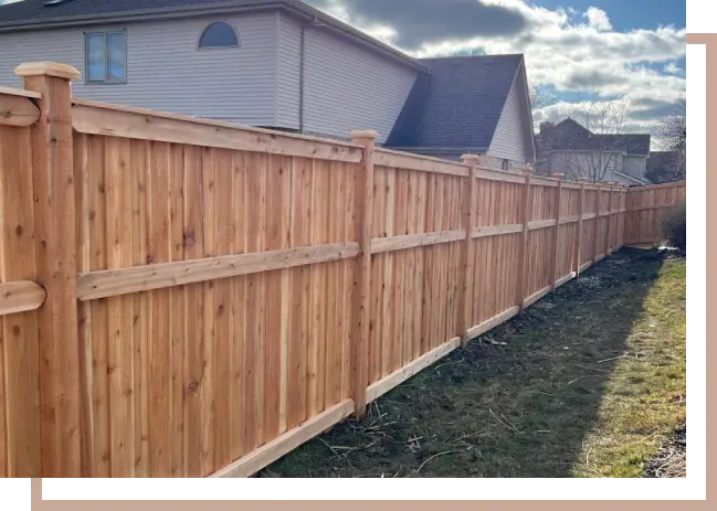 privacy cedar fence