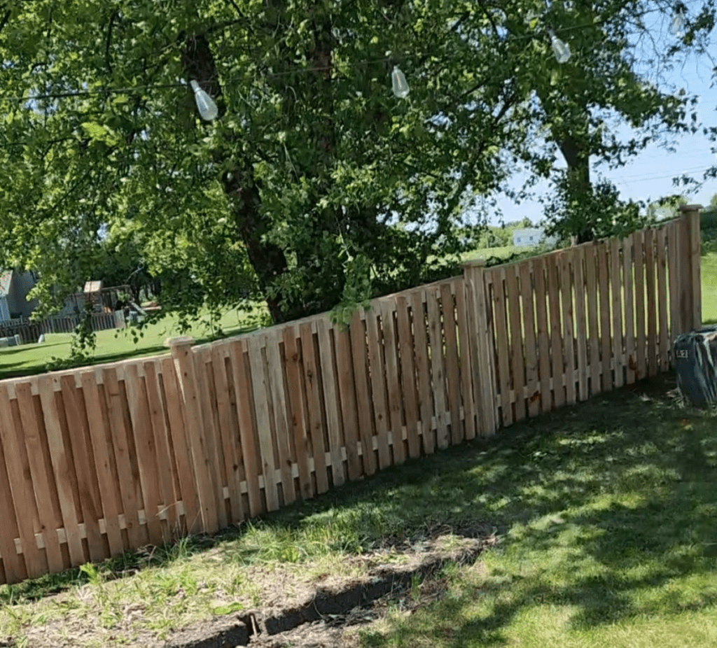 shadowbox cedar fence