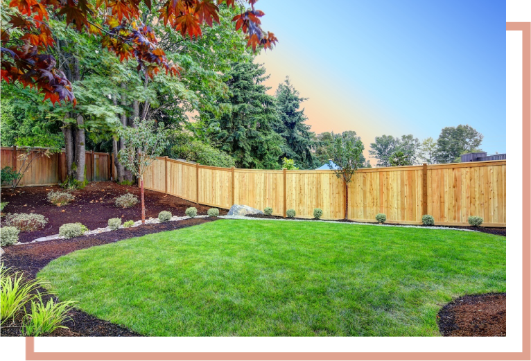 Cedar Fence on Slope