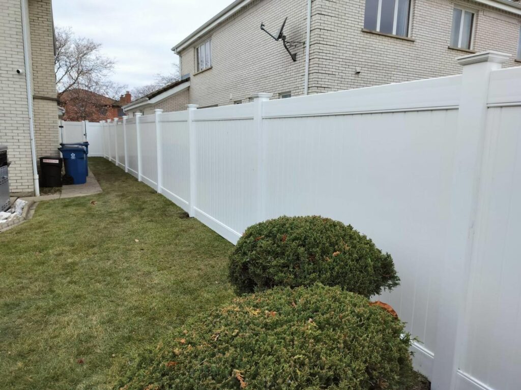 White Vinyl Fence