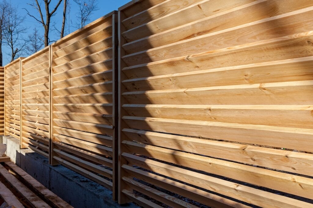 Horizontal Cedar Fence