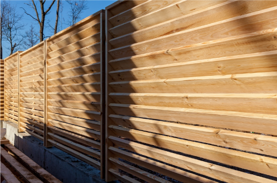 Cedar Horizontal Fence
