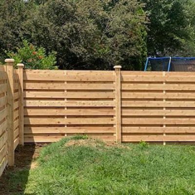 Horizontal Cedar Fence