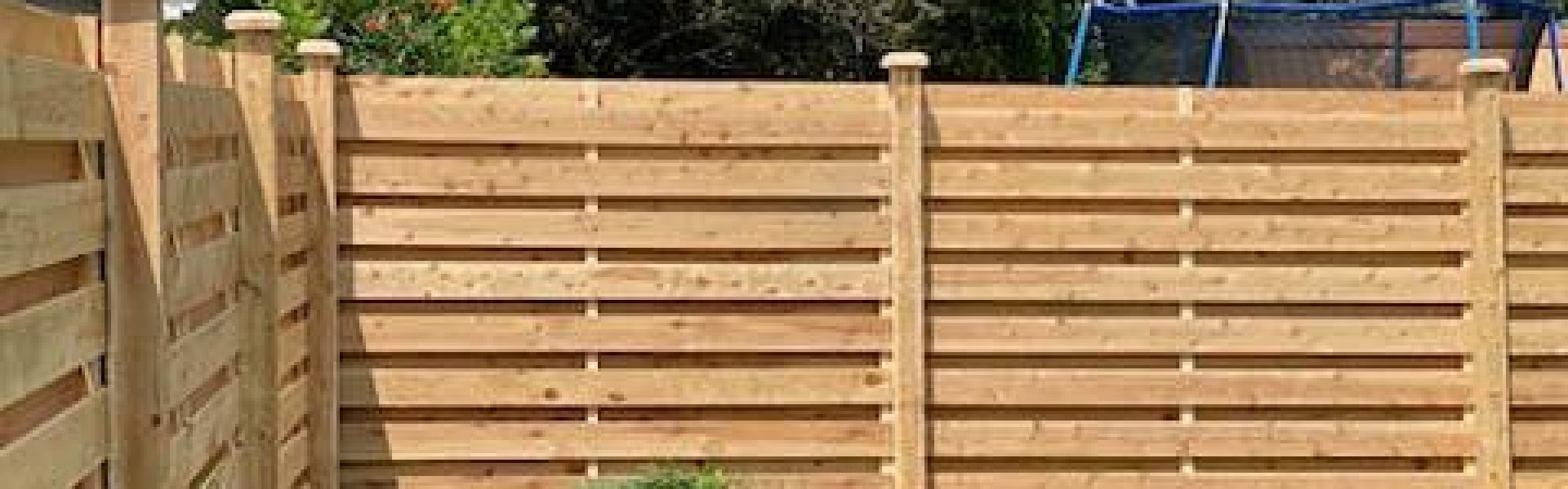 Horizontal Cedar Fence