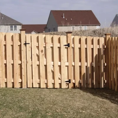 wooden fence gate