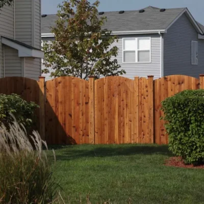 wooden privacy fence
