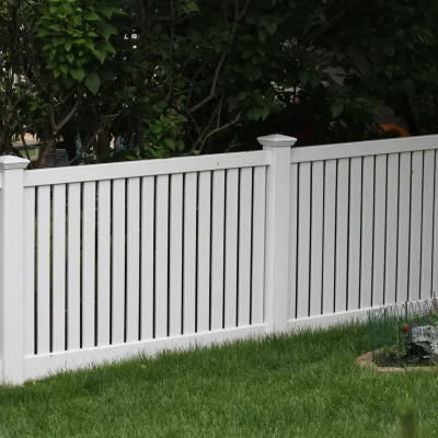 spaced vinyl fence