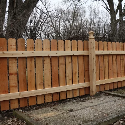 spaced wood fence semi privacy