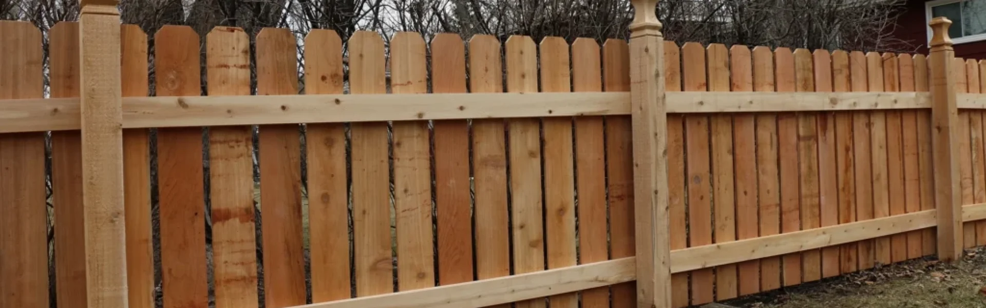 spaced wood fence semi privacy