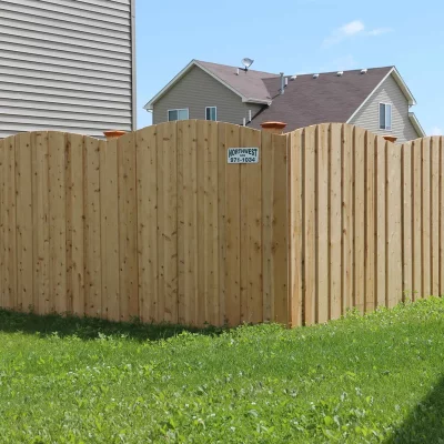 wooden privacy fence