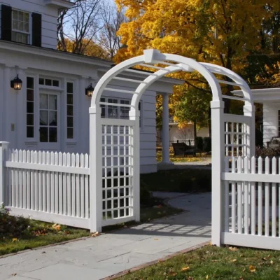 vinyl fence arch